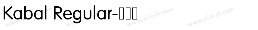Kabal Regular字体转换